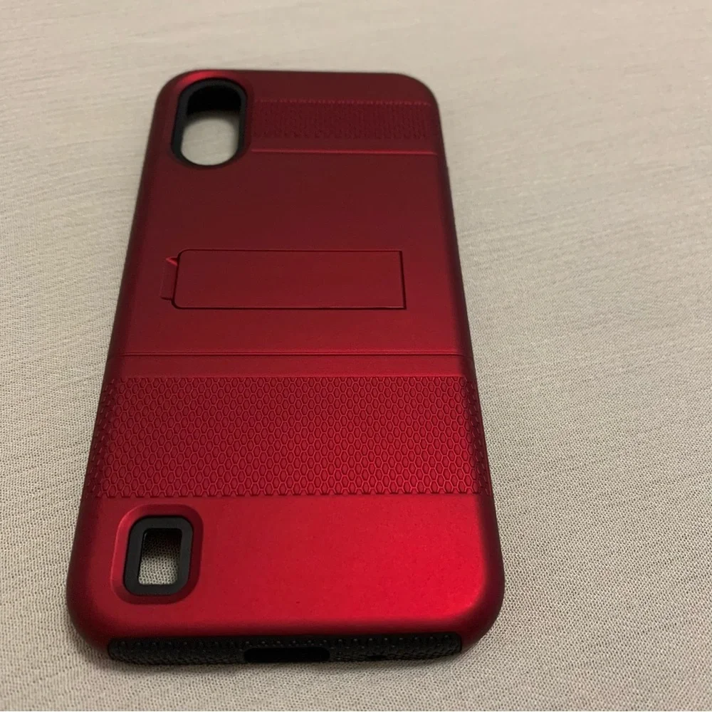 Samsung Galaxy A01 KICK+| Dual-Layer Protective Kickstand Case Metro by T-Mobile